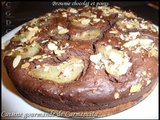 Brownie chocolat et poires