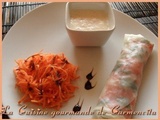 Rouleaux de printemps au crabe et au saumon fumé