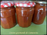 Sauce tomate poivrons et aubergines