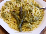 Tagliolini au pesto d'asperges vertes