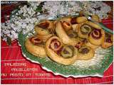 Palmiers feuilletés au pesto et tomate