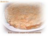 Tarte crumble compote de pommes, cannelle