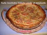 Tarte feuilletée tomate comté et moutarde