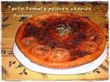 Tarte tomate poivron chorizo