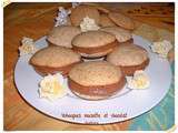 Whoopies noisette et chocolat