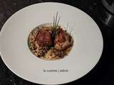 Ris de veau croustillant, morilles a la creme ( recette de l ' atelier des chefs)