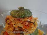 Courgettes Farcies aux Linguines et Ecrevisses