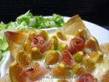 Feuilles Filo Garnies au Camembert et Figues au Speck