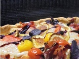 Tarte Salée au Figues, Tomates, Mozzarella et Philadelphia au Miel