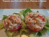 Tomates aux Crevettes Grises, Poivron et Surimi