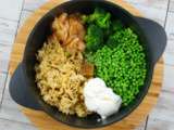 One pot pasta au poulet et légumes verts