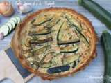 Quiche à la truite saumonée fraiche et à la courgette