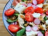 Salade de pâtes au poulet et gorgonzola