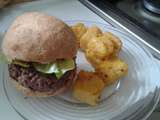 Hamburger et frite de polenta