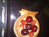 Vol au vent de fruit rouge