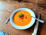 Soupe de patates douces et poivrons