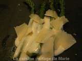 Asperges vertes sauce parmesan