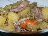 Cuisse de canard qui se transforme en sorte de pot au feu