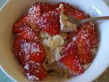 Porridge fraise/coco/amandes