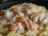 Tagliatelles saumon/surimi