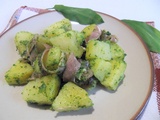 Salade de pommes de terre au pesto à l’ail des ours