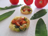 Tartelette aux tomates et au pesto à l’ail des ours