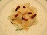 Salsifis, lard, parmesan, huile de truffe