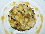 Tarte fine oignons, parmesan, truffe et lard