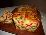 Cake aux courgettes et poivrons