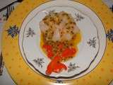 Carpaccio de saint jacques (menu anniversaire de mariage)