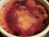 Crème brulée framboise et safran