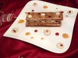 Mille feuille à la vanille, sauce caramel