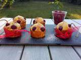 Muffins framboises - noisettes