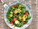 Salade pommes de terre, tomates et courgettes