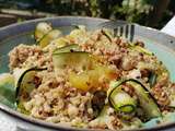 Salade quinoa, pommes de terre et courgettes