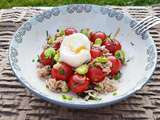 Salade tomates et fèves