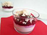 Verrine de fromage blanc aux fruits rouges