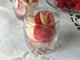 Verrine radis - framboises