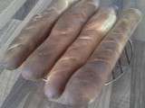 Baguette  viennoise fait maison  preparation au cook'in  ......empreinte silform baguette