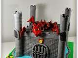 Cake design ptit mec { Gateau Chateau et Dragon pour Evan }