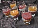 Dessert en verrines 3 couleurs,3 saveurs