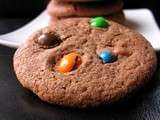 Cookies moelleux au nutella et m&m's