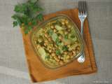 Curry de chou chinois et pois chiches