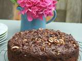 Gâteau aux flocons de sarrasin, chocolat et noisette sans beurre