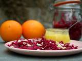 Salade de chou rouge lacto-fermenté et sa vinaigrette d’orange