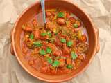 Tajine de merguez aux poivrons et courgettes