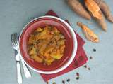 Tajine de pommes de terre, patates douces, blettes et citrons