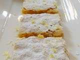 Lemon bars ou Carrés au citron de Pessah