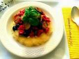 Polenta crémeuse aux  légumes méditerranéens