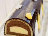 Buche chocolat citron sans gluten ni lactose